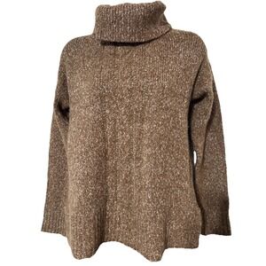 Jones New York Signature Light Brown Women's Speckled Knit‎ Sweater Size S Small